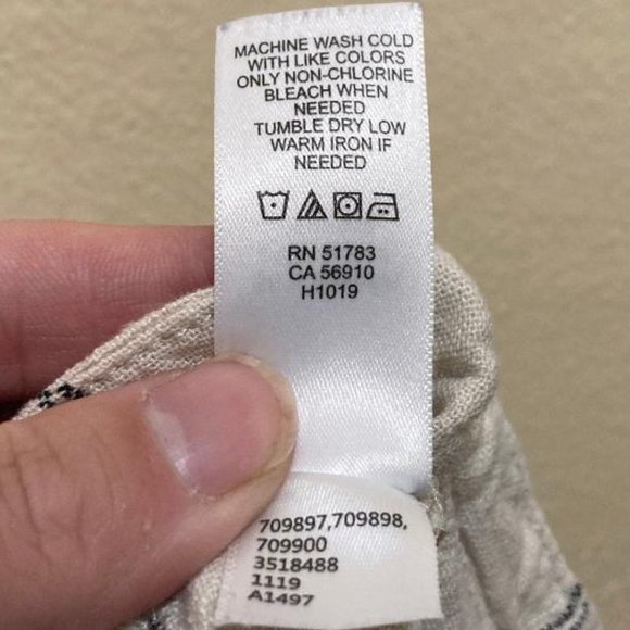 Maurices Womens Beige Striped Belted Button Front Linen Blend Mini Skirt Size 12 - Picture 5 of 5